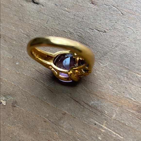 Amethyst and Sterling Silver Size 6.5 Ring February Birthstone Birthday Gift - Picture 6 of 8